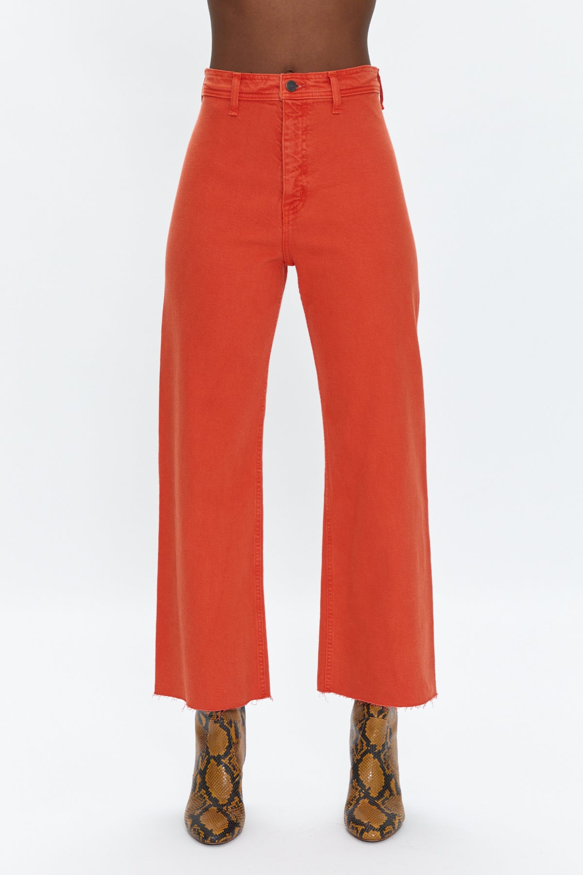 Penny High Rise Wide Leg Crop - Blood Orange
            
              Sale